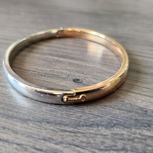 Fossil Two-tone Bangle Bracelet